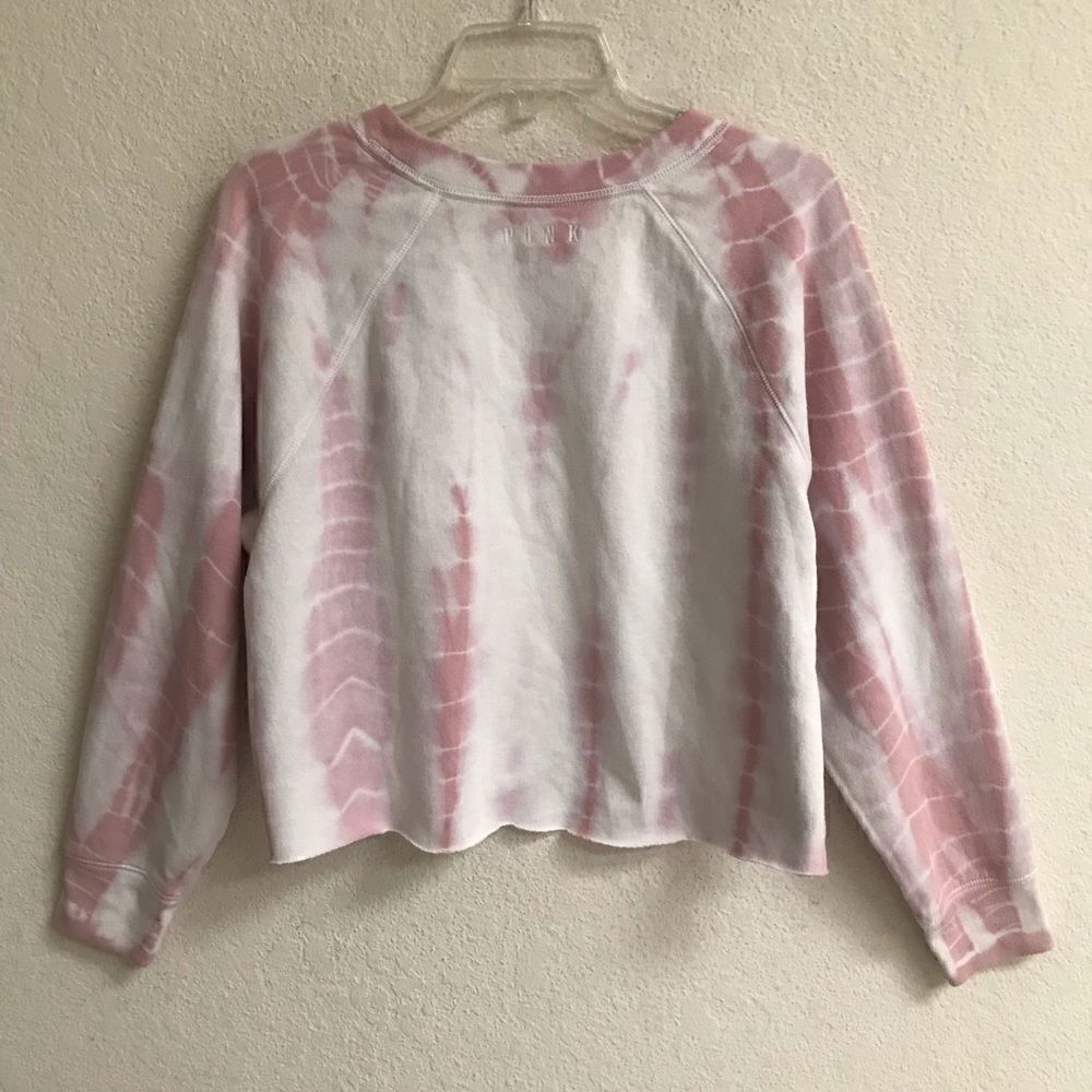 PINK Victoria’s Secret bleached cropped sweatshirt XS‎ - Picture 2 of 6